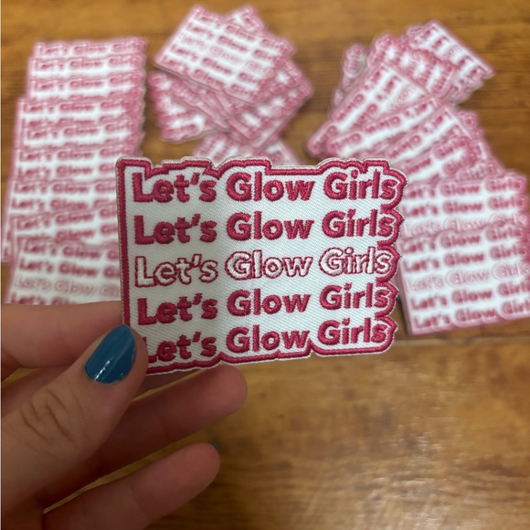 (770) x50 LETS GLOW GIRLS STICKER PATCHES - Picture 2 of 5